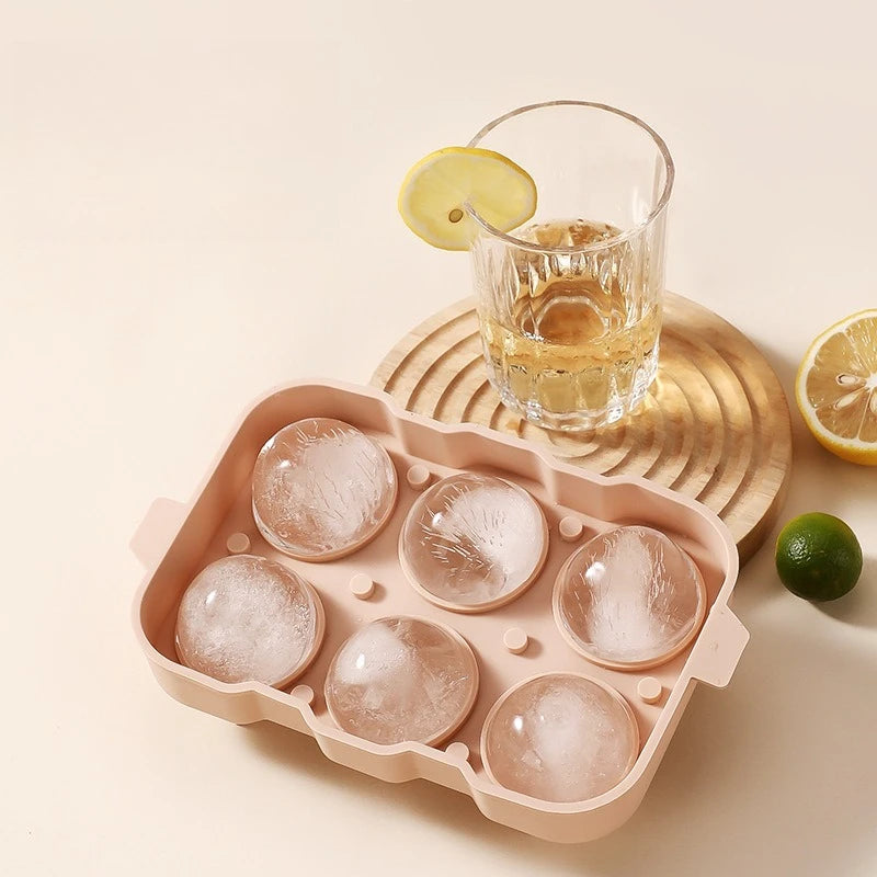 Silicone Ice Ball Mold – Large Round Whiskey Ice Sphere Tray Ice Ball Mold Babs