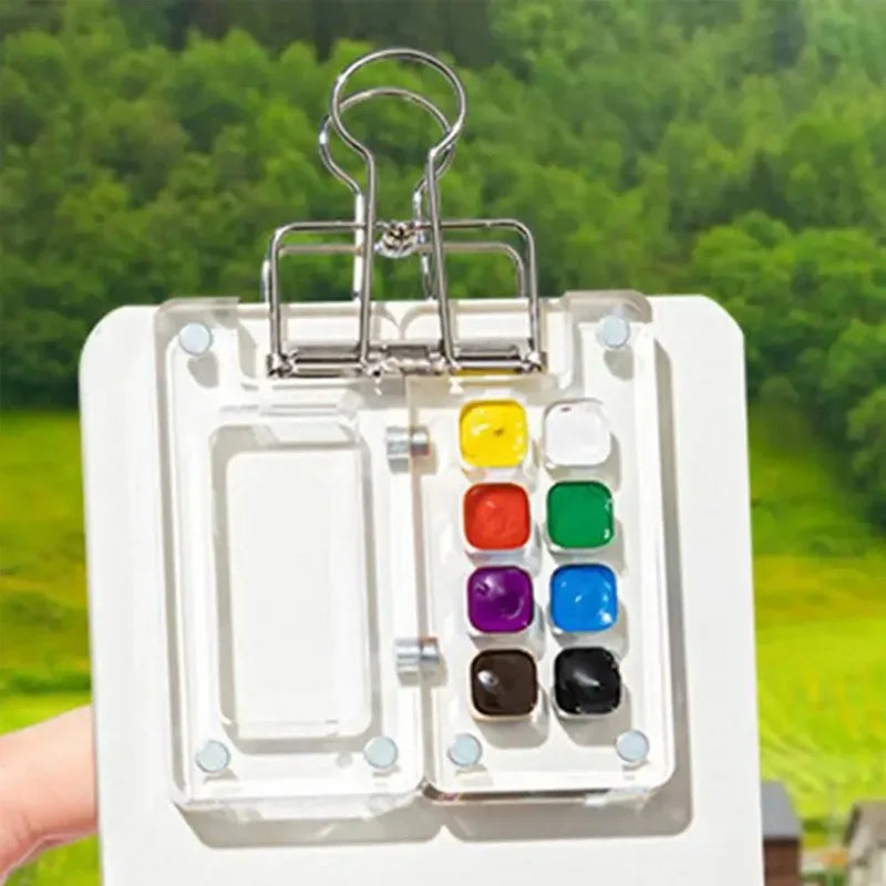 Acrylic Mini Watercolor Palette 8/15 Grids – Portable Travel Tray Watercolor Palette Babs