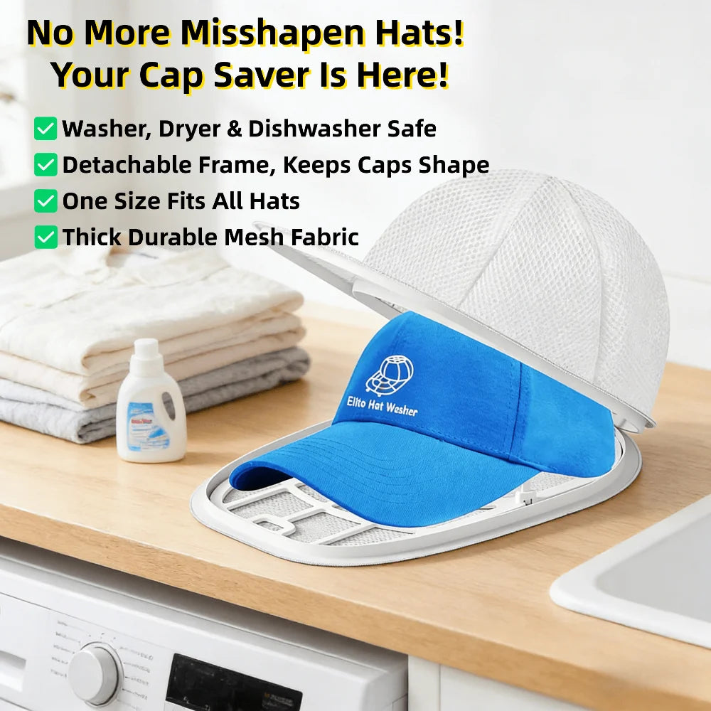 Cap Washing Bag with Frame – Baseball Hat Washer Protector Hat Washing Bag Babs
