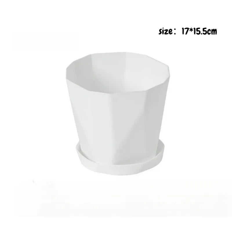 Nordic Minimalist Succulent Plastic Flower Pot – Thickened Decorative Flower Pot Babs a