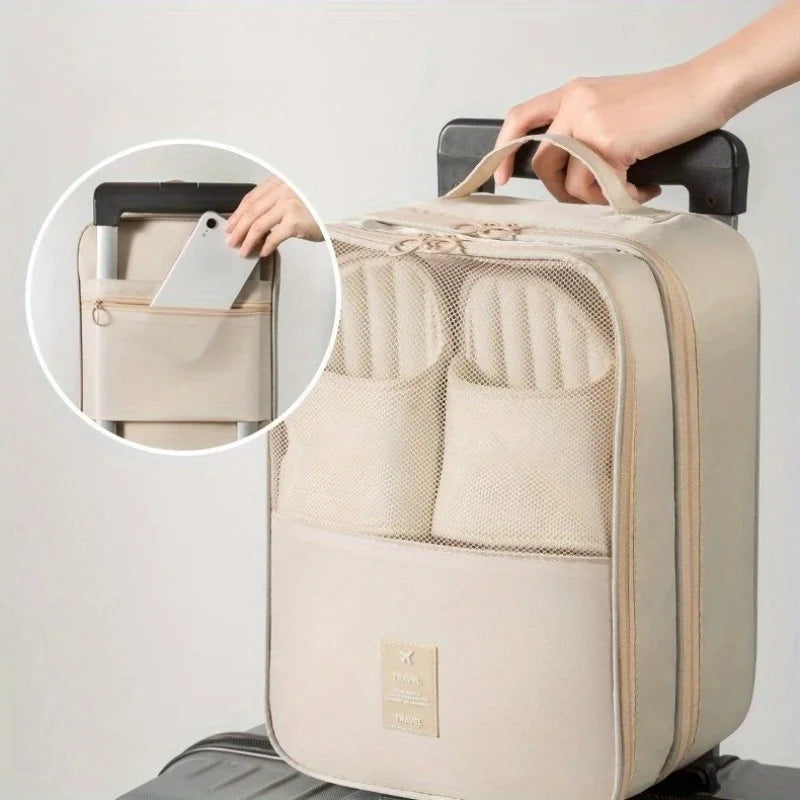 Travel Shoe Bags – Holds 3 Pairs | Carry-On Luggage Organizer Travel Shoe Bags Babs