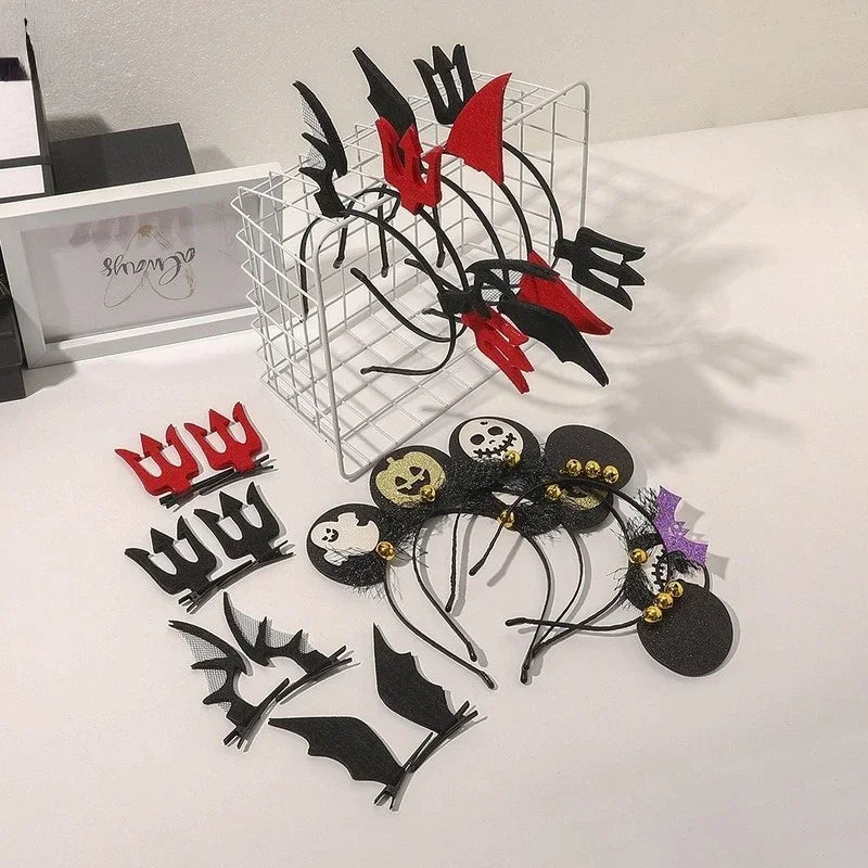 20pcs Halloween Headbands – Bat, Pumpkin & Skeleton Accessories Costume Hair Accessories Babs