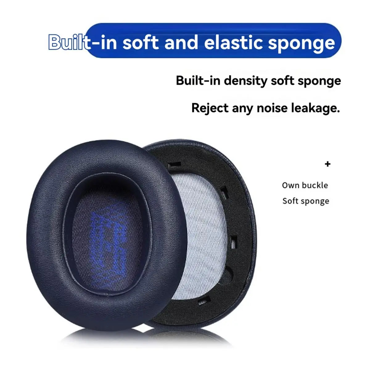 JBL LIVE 650BTNC 660NC Replacement Ear Pads – Dark Blue Headphone Ear Pads Babs