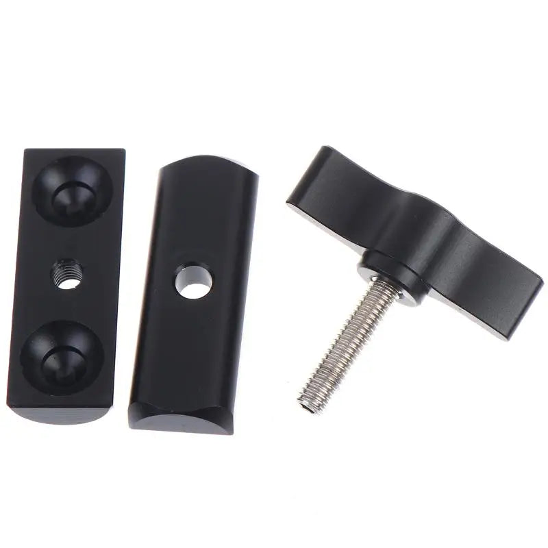 17mm Ball Mount Double Socket Arm Clamp 1/4" Screw Adapter Camera Mount Adapter Babs