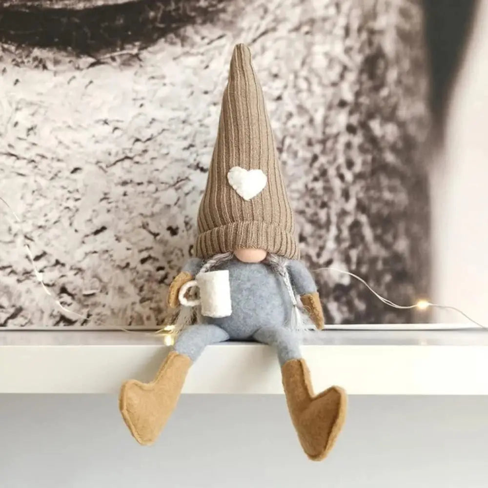 Faceless Gnome Christmas Ornament | Sitting Cloth Dwarf Décor Christmas Gnome Ornament Babs