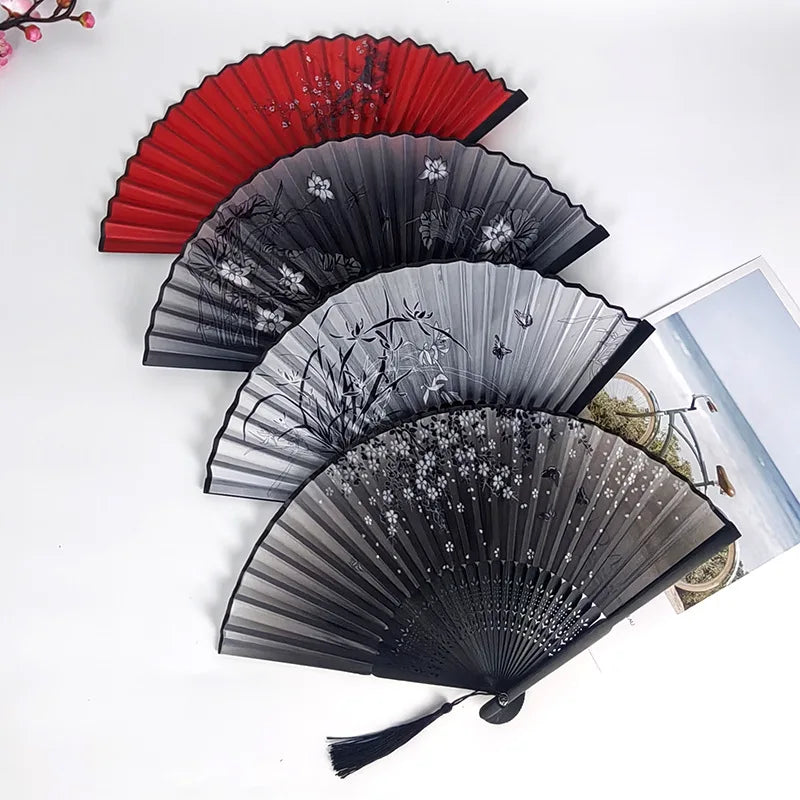 Bamboo Lace Folding Hand Fan – Women's Dance & Party Fan Folding Hand Fan Babs