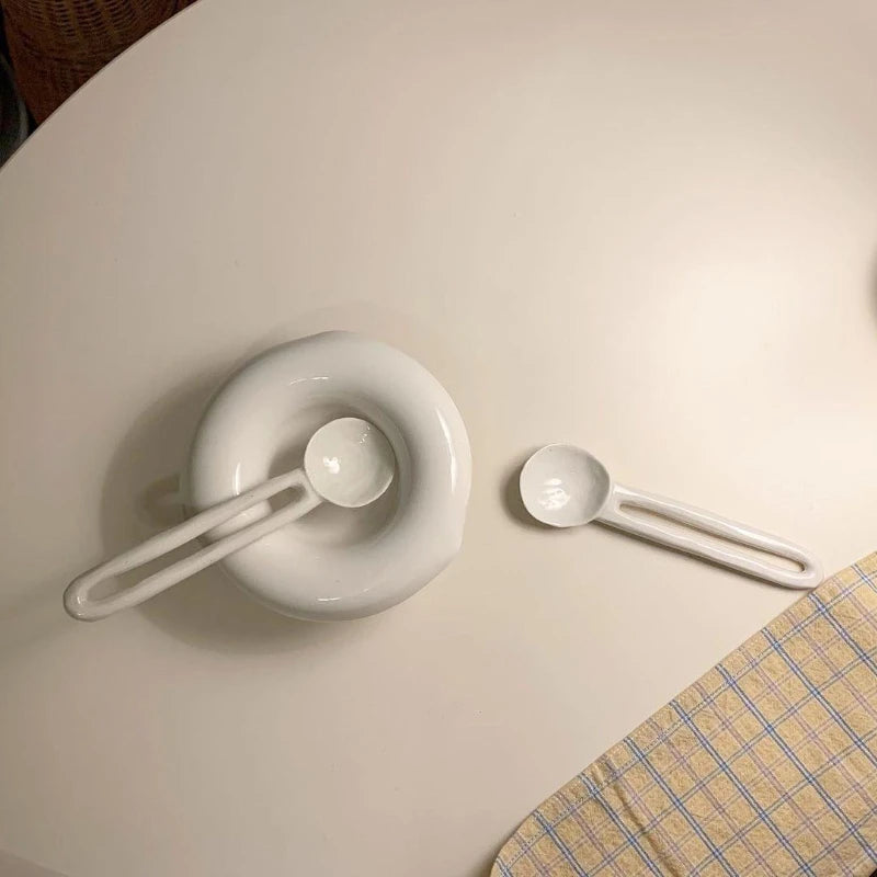 Chubby Ceramic Dipping Bowl – White Mini Sauce & Honey Dish Ceramic Dipping Bowl Babs