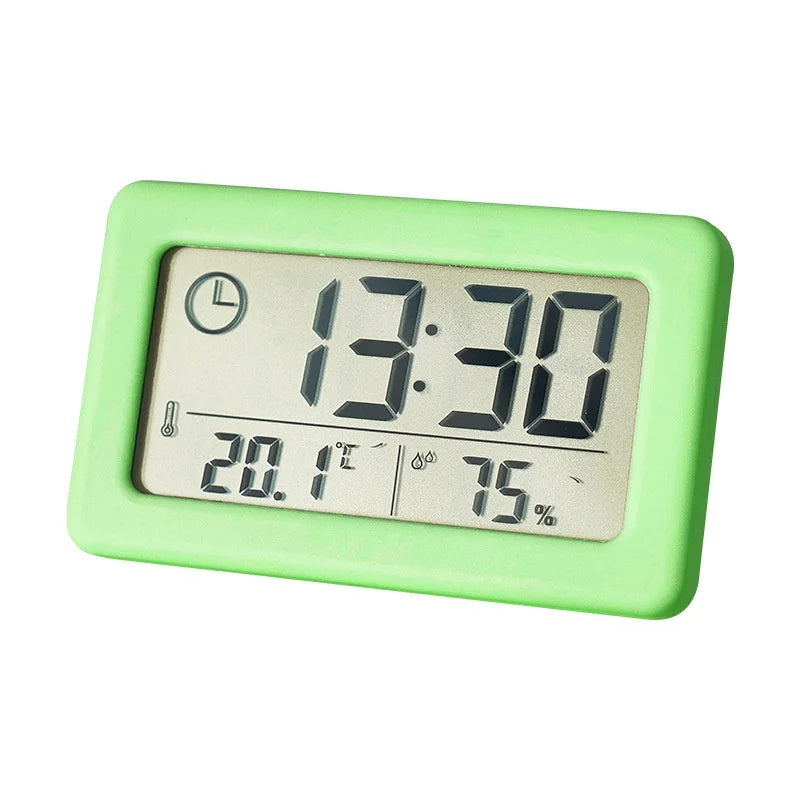 Mini Digital Clock Thermometer & Hygrometer – 12/24H NZ005 Digital Clock Hygrometer Babs Green
