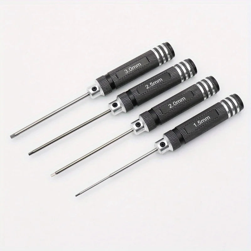 4-Piece Hex Driver Allen Wrench Set for RC Cars 1.5–3.0mm Hex Driver Set Babs