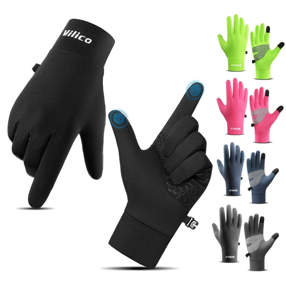 Winter Knit Touchscreen Gloves – Anti-Slip Running & Cycling Winter Sports Gloves Babs