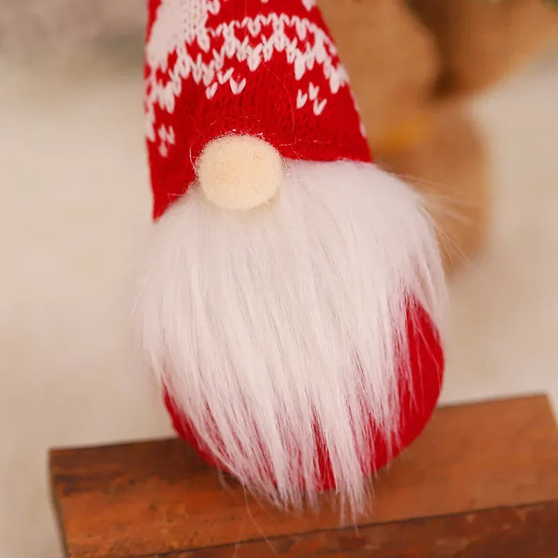 Christmas Gnome Elf Doll Pendants – Xmas Tree Ornaments 3/4 Pcs Christmas Tree Ornament Babs