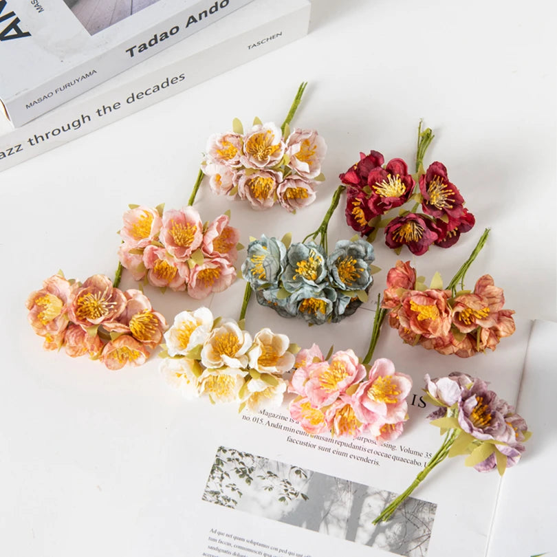 Silk Plum Blossom Artificial Flowers – Wedding & Home Décor Artificial Silk Flowers Babs