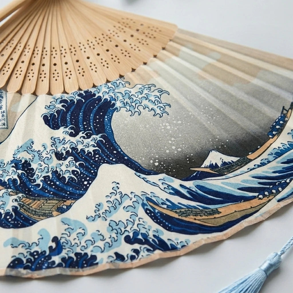 Handheld Folding Fan Ancient Style with Tassel – Photo Prop Folding Decorative Fan Babs