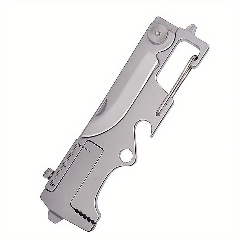 Stainless Steel Multi-Function Keychain Tool & Bottle Opener Multi-Function Keychain Tool Babs silvery
