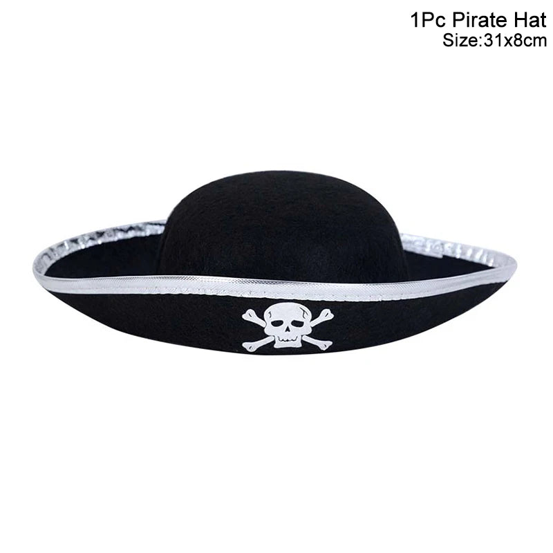 Pirate Party Kit – Eye Patch, Coins, Balloons & Skull Hat Party Favor Kit Babs 1pcs hat 1