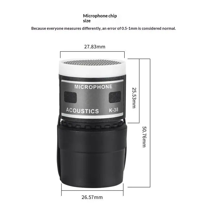 K38 Dynamic Mic Core Capsule – Wired & Wireless Replacement Microphone Capsule Babs