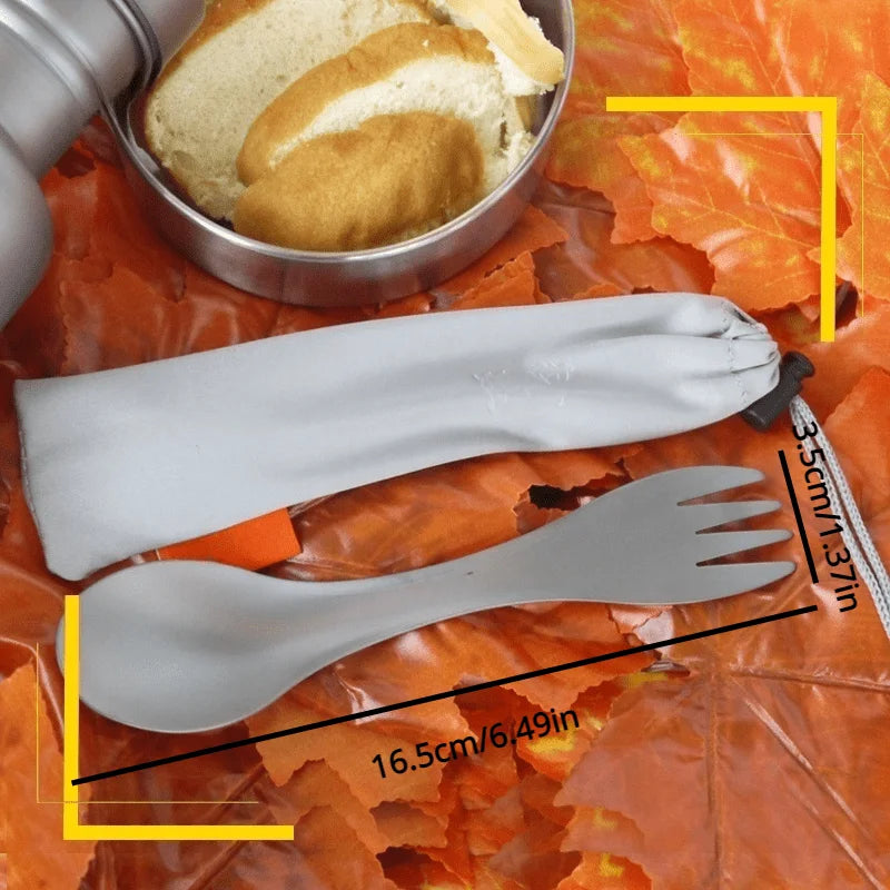 Ultralight Titanium Spork – Camping Fork & Spoon Utensil Camping Spork Babs