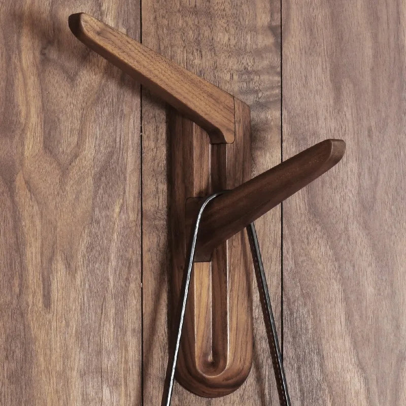 Wall-Mount Solid Rosewood Coat Rack – Modern Entryway Hanger Wall Coat Rack Babs
