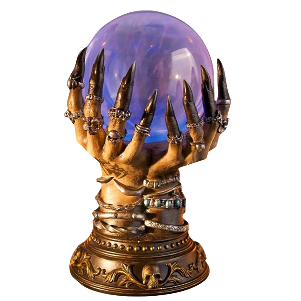 Skeleton Finger Plasma Ball – Touch-Activated Halloween Decor Plasma Ball Decor Babs EU Plug One Size