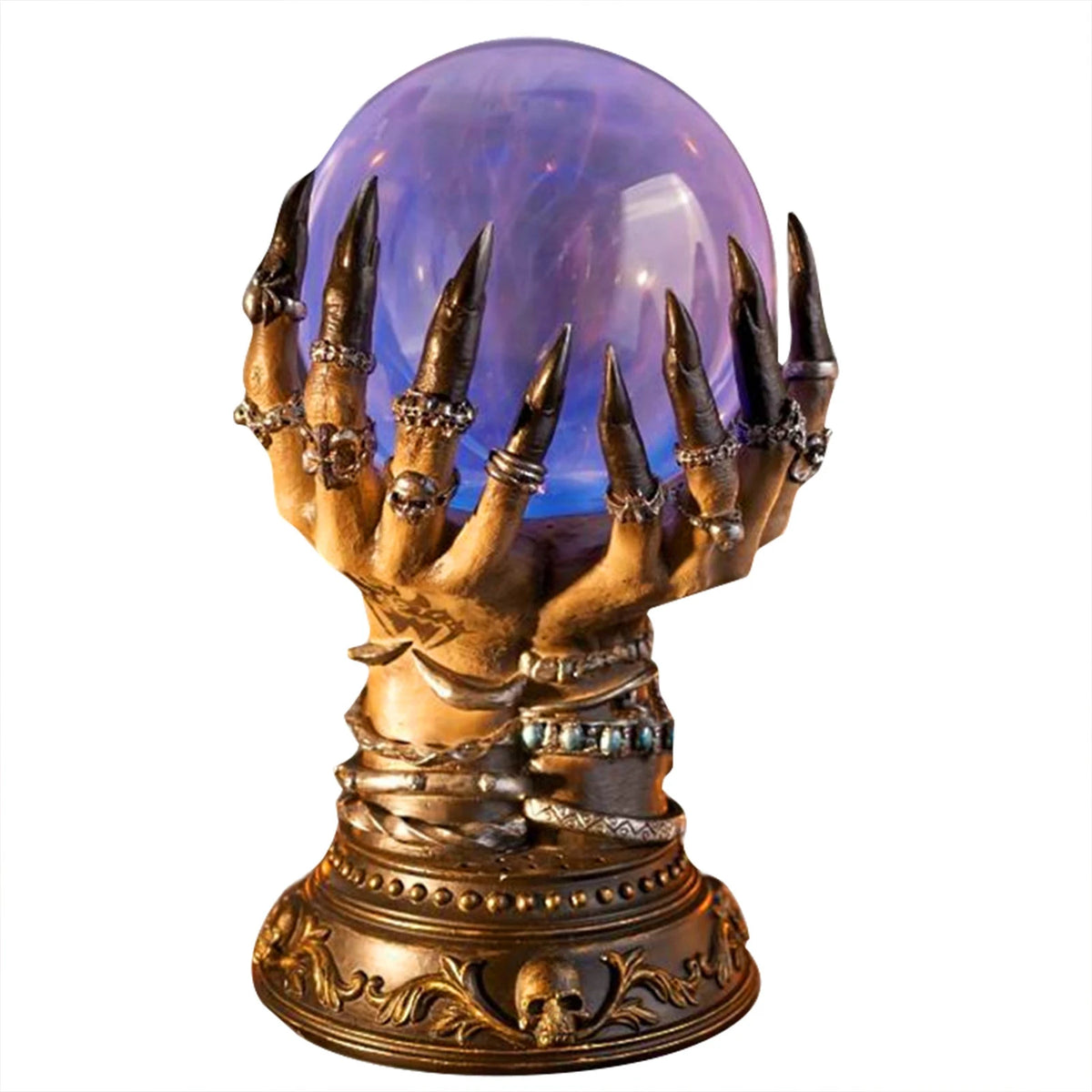 Skeleton Finger Plasma Ball – Touch-Activated Halloween Decor Plasma Ball Decor Babs EU Plug One Size