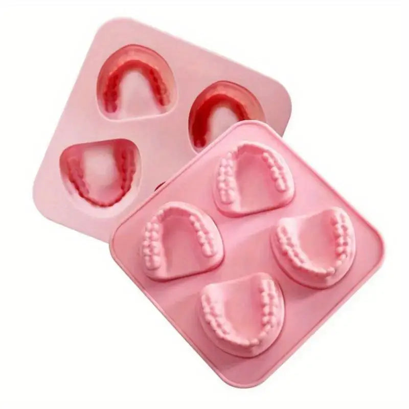 Denture Teeth Silicone Ice Cube Tray Mold | Funny Novelty Gift Novelty Ice Cube Tray Babs
