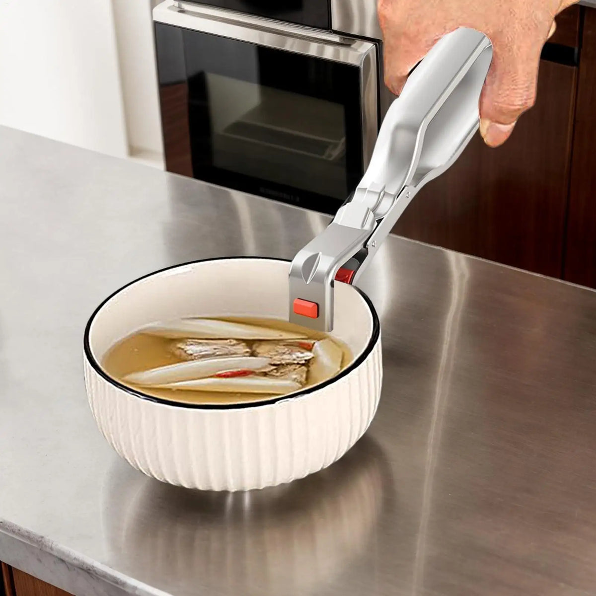 Stainless Steel Bowl Holder Clip | Anti-Scald Pot Pan Gripper Kitchen Gripper Tongs Babs