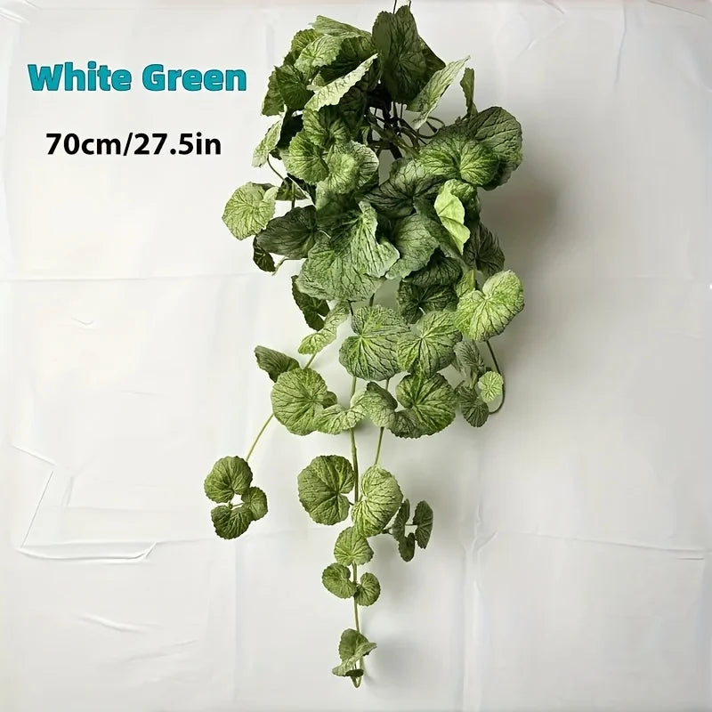 Artificial Hanging Vine Plant – Realistic Evergreen Décor Artificial Vine Plant Babs White green 70cm