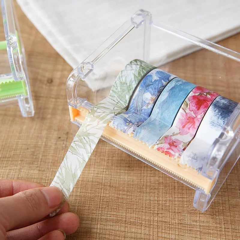 Washi Tape Cutter & Dispenser Set – School & Office Supplies Tape Dispenser Babs