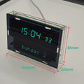 VFD WiFi Smart Desk Clock – Dual Display, Calendar & Auto Sync Smart Desk Clock Babs Table Clocks