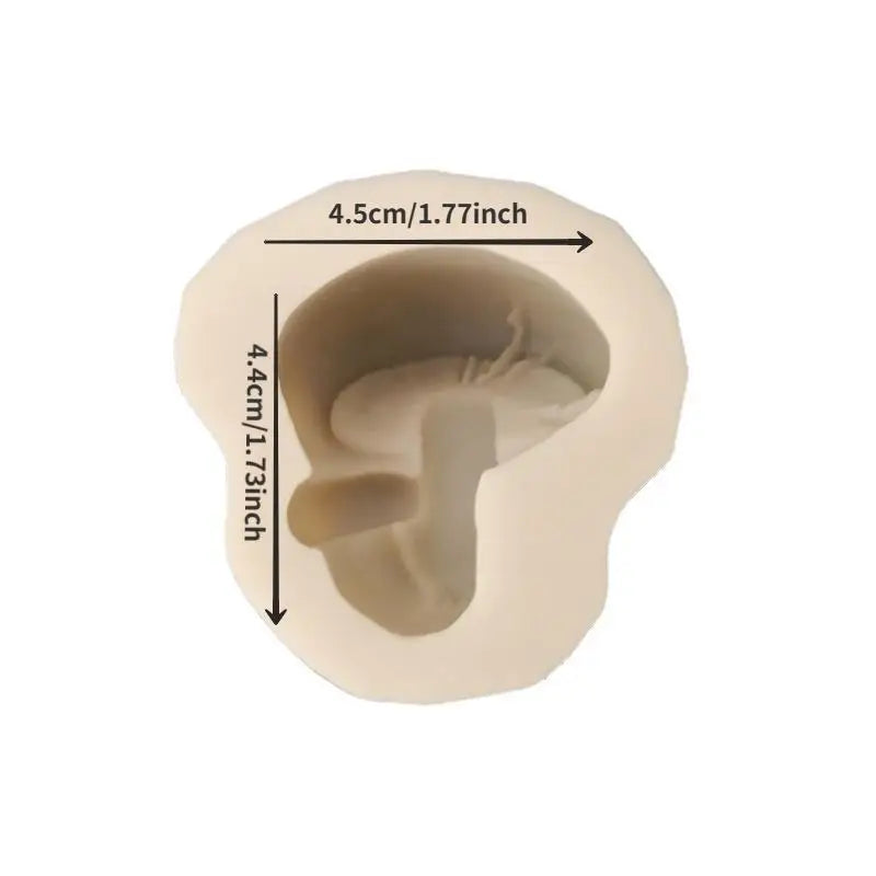 3D Mushroom Silicone Mold – Chocolate, Soap, Resin & Cake Silicone Baking Mold Babs