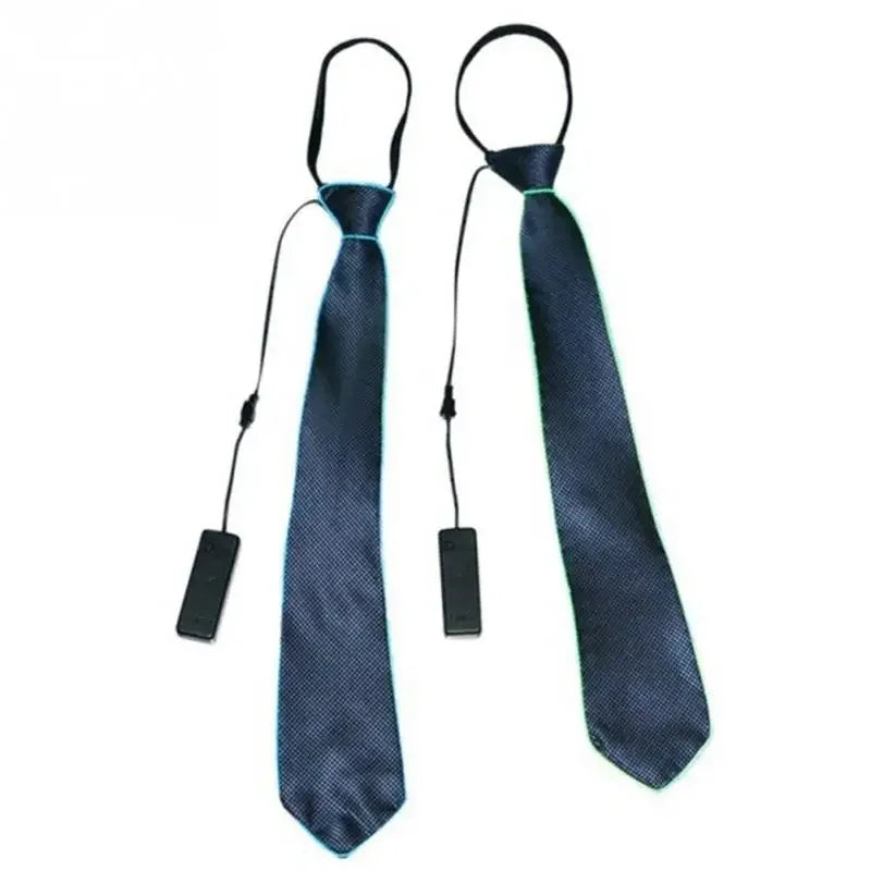 LED Light Up Necktie – Neon Glow Tie for Rave & Party LED Glow Necktie Babs