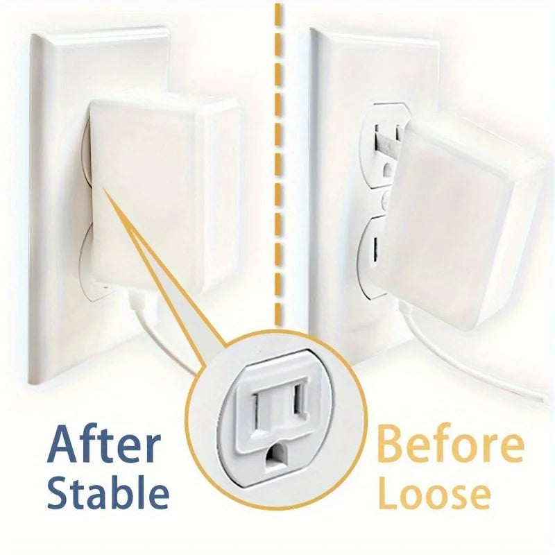 12-Pack Socket Stabilizer – Fix Loose Plugs, Flame-Retardant PC Socket Stabilizer Babs