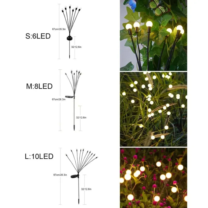 Solar Firefly Garden Lights – Waterproof Outdoor Lawn Decor Solar Garden Light Babs