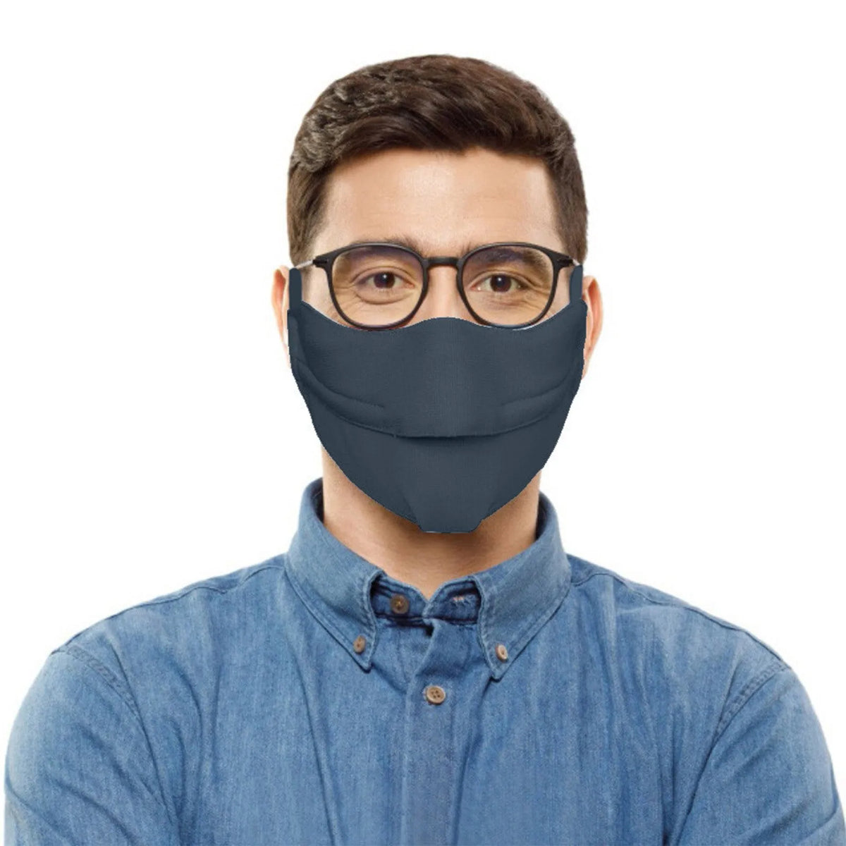 Reusable Breathable Face Mask – Anti-Fog for Glasses Wearers Reusable Face Mask Babs Navy