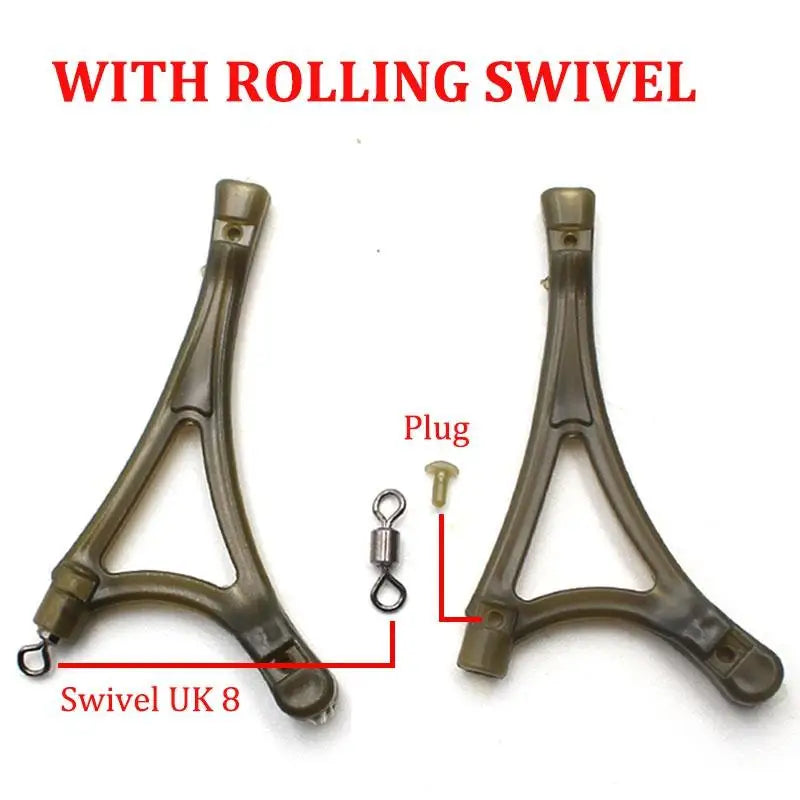 10pcs Carp Fishing Anti-Tangle System | Feeder Swivel Rig Tool Fishing Rig Accessory Babs