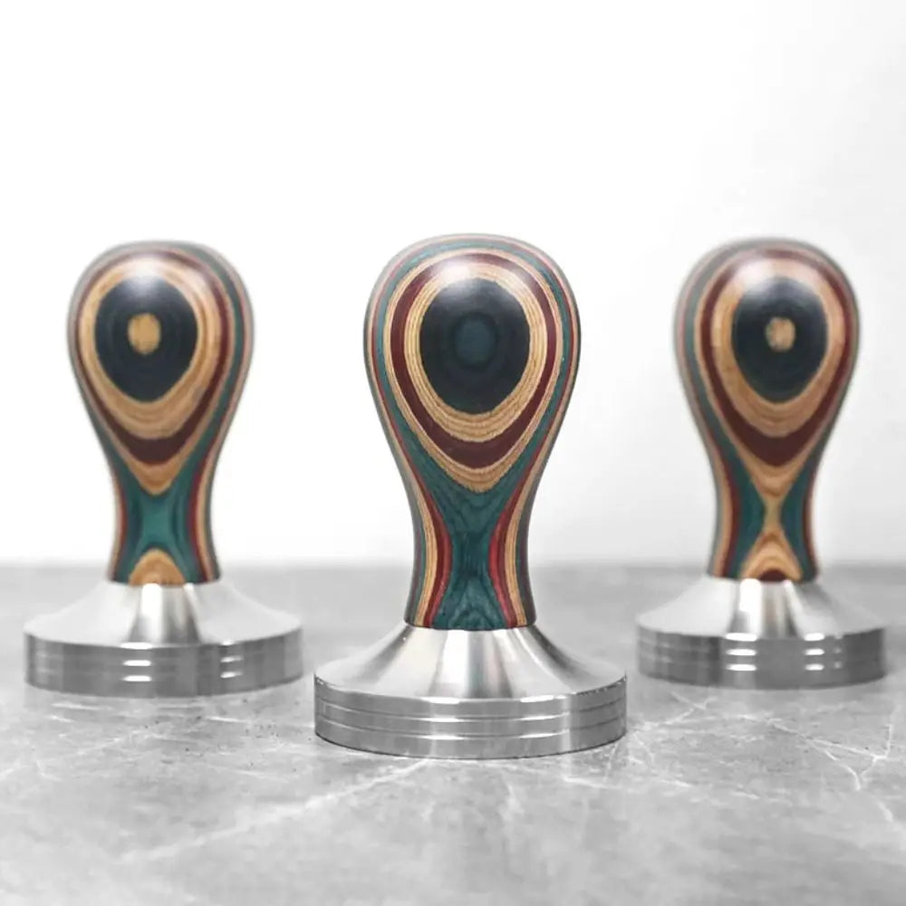 Wooden Handle Coffee Tamper 51/53/58mm – Stainless Steel Coffee Tamper Babs