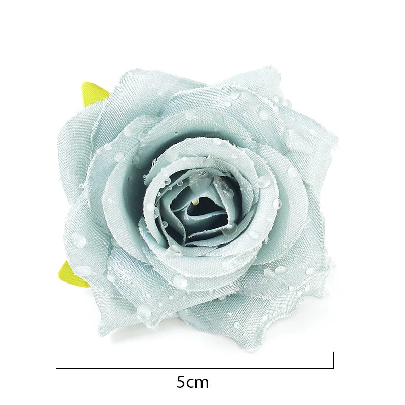 Artificial Silk Rose Flower Heads 5cm – 5/10 Pcs for DIY Décor Artificial Flower Heads Babs