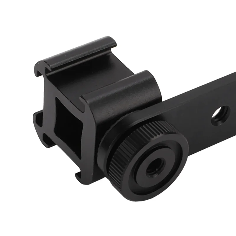Triple Cold Shoe Extension Bracket for Tripod & Stabilizer Camera Mount Bracket Babs