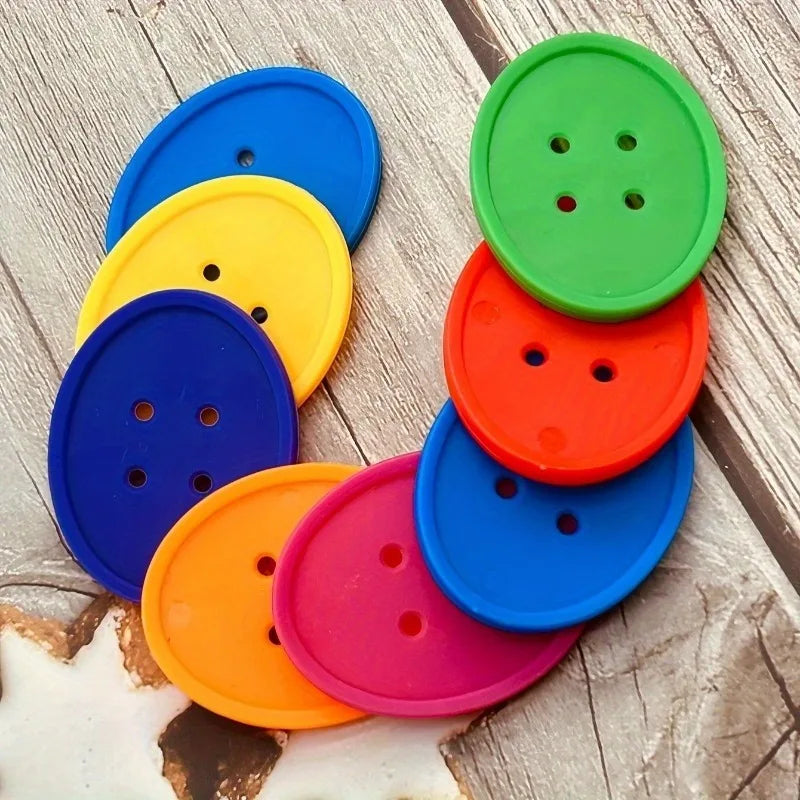 50Pcs Large Geometric Buttons for Sewing & DIY Crafts Craft Sewing Buttons Babs