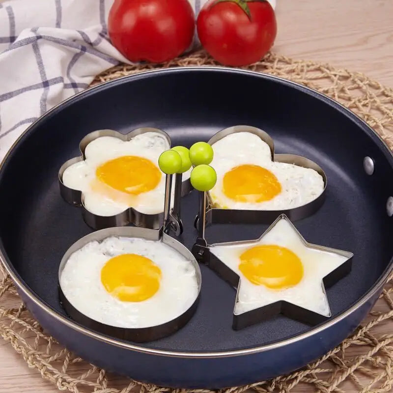 Kawaii Egg Ring Molds – Creative DIY Fried Egg Molds for Cooking Egg Cooking Mold Babs