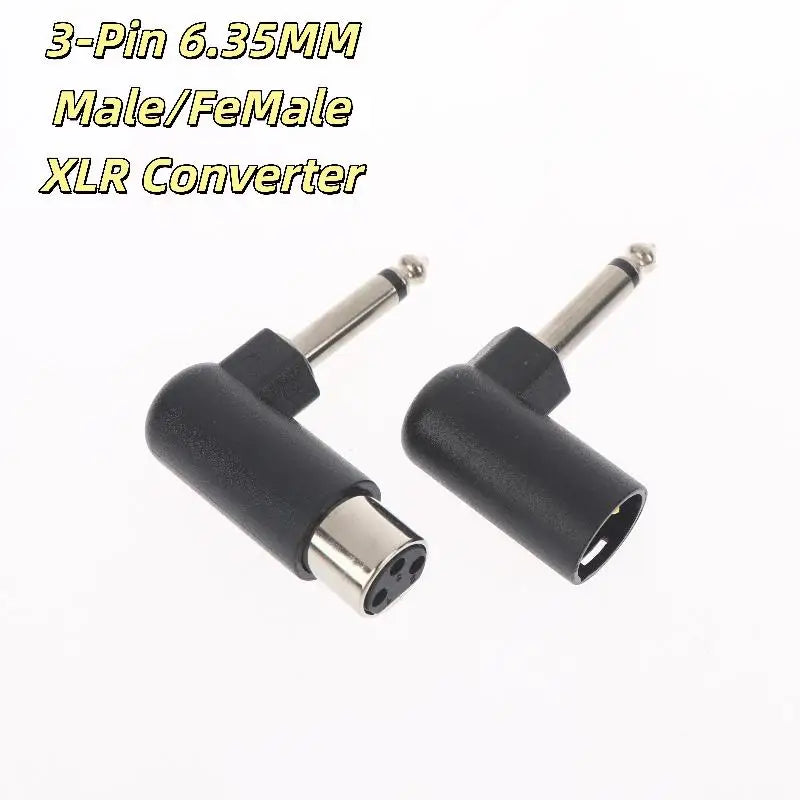 XLR to 6.35mm Adapter 3-Pin Balanced Audio Plug Male/Female Audio Adapter Babs