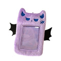Cute Devil Plush Photocard Holder – Kawaii Card Case Plush Card Holder Babs PURPLE