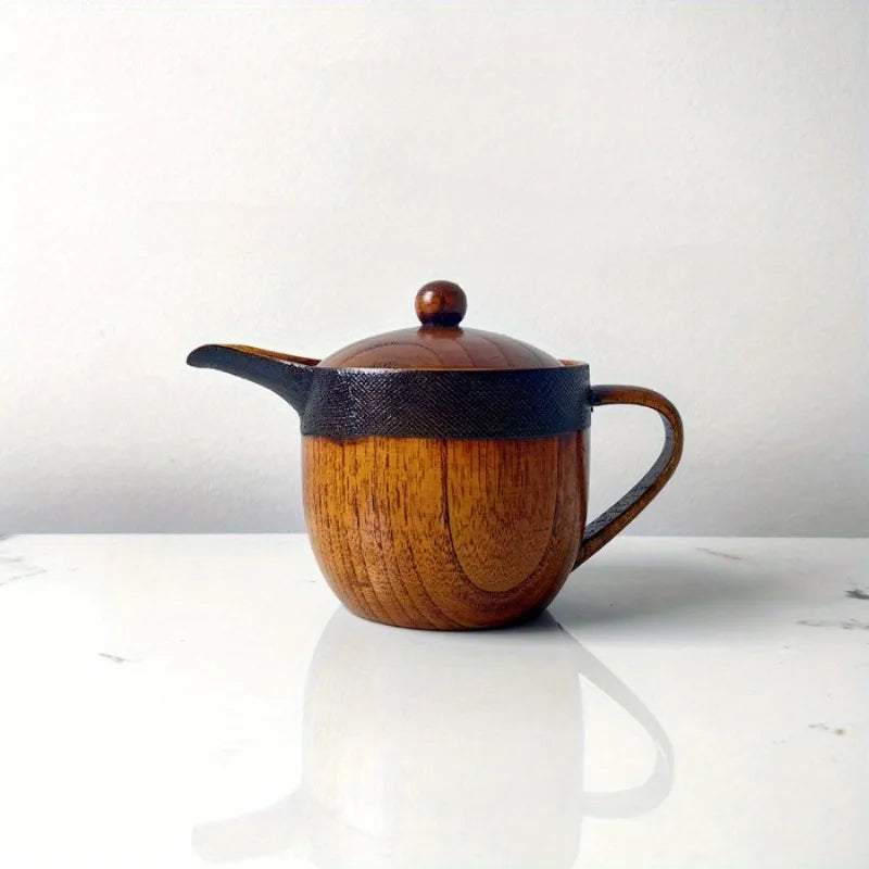 Solid Wood Duck Beak Purple Clay Teapot with Filter & Lid Purple Clay Teapot Babs teapot-S