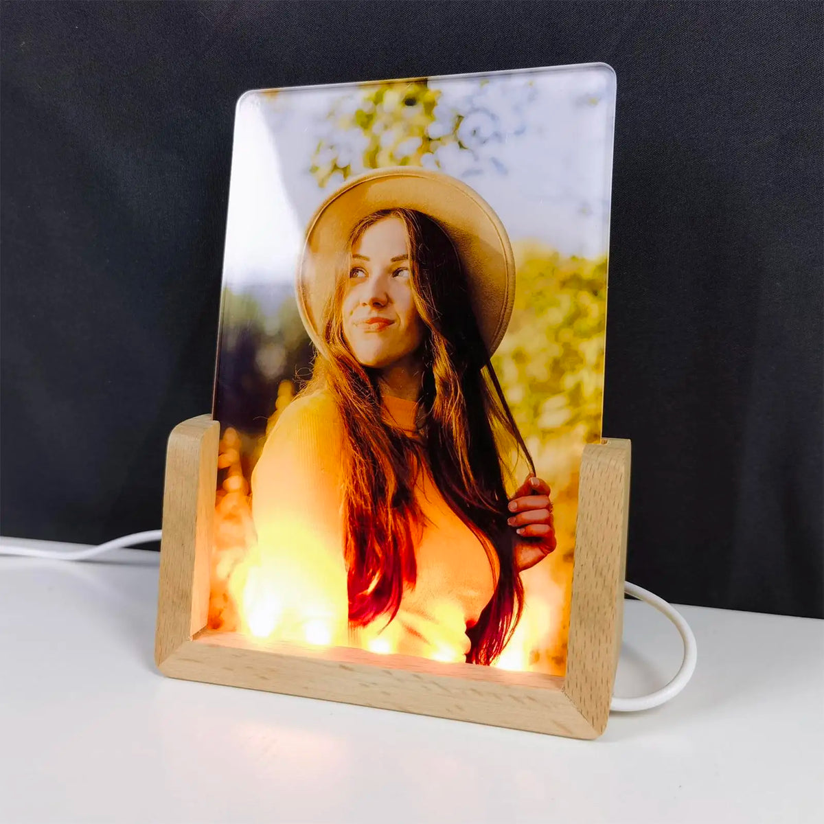 3D LED Night Light Sublimation Acrylic Photo Frame Blank LED Acrylic Photo Frame Babs