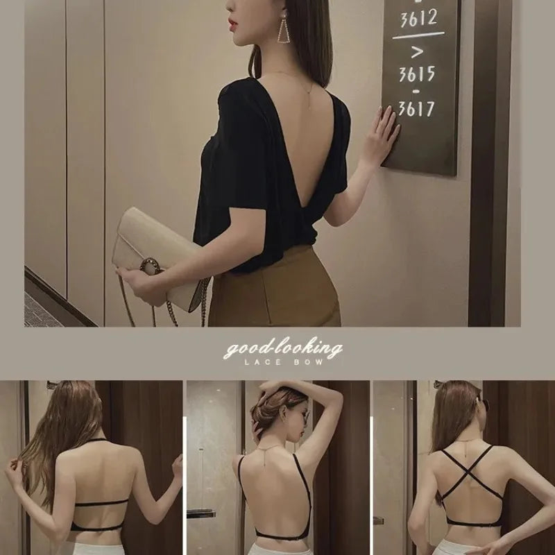 Women's Backless Seamless Push-Up Strapless Bra | U-Shape Strapless Bra Babs