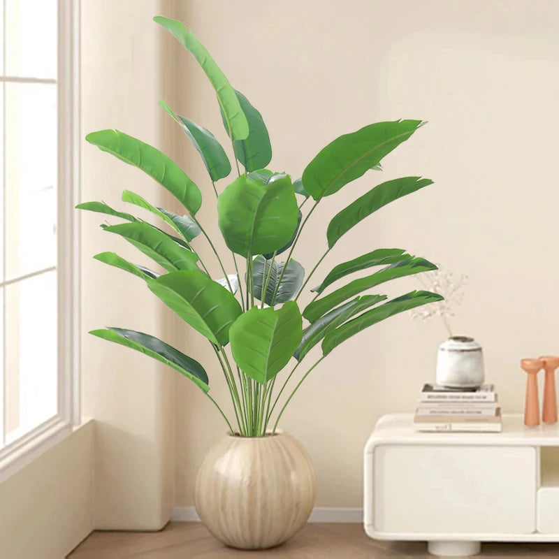Large Artificial Tropical Palm & Monstera Leaves | Home Decor Artificial Tropical Plant Babs