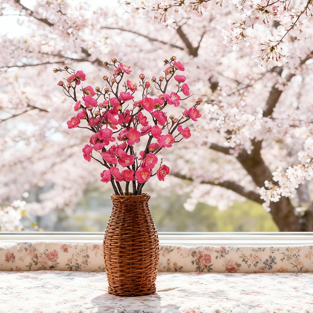 Silk Artificial Plum Blossom Branch – Home & Wedding Décor Artificial Flower Branch Babs