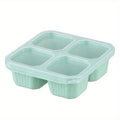 4-Compartment Bento Snack Box – Reusable Divided Lunch Container Bento Lunch Box Babs green
