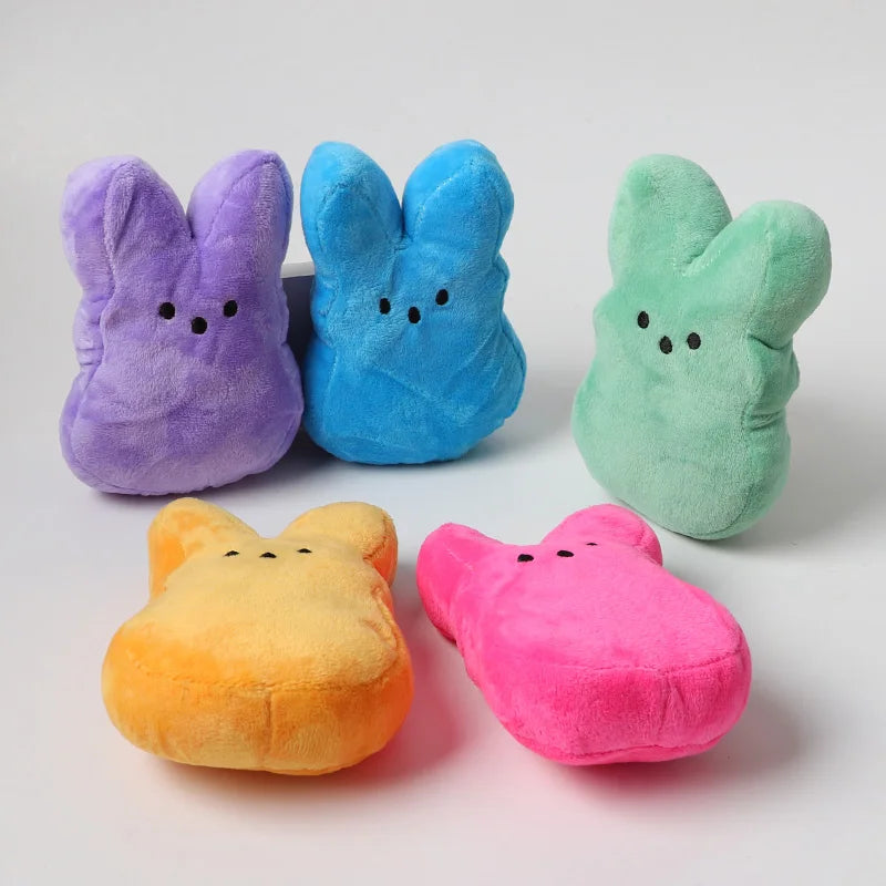 6-Pack Easter Bunny Plush Dolls – Basket Fillers & Party Favors Plush Bunny Dolls Babs