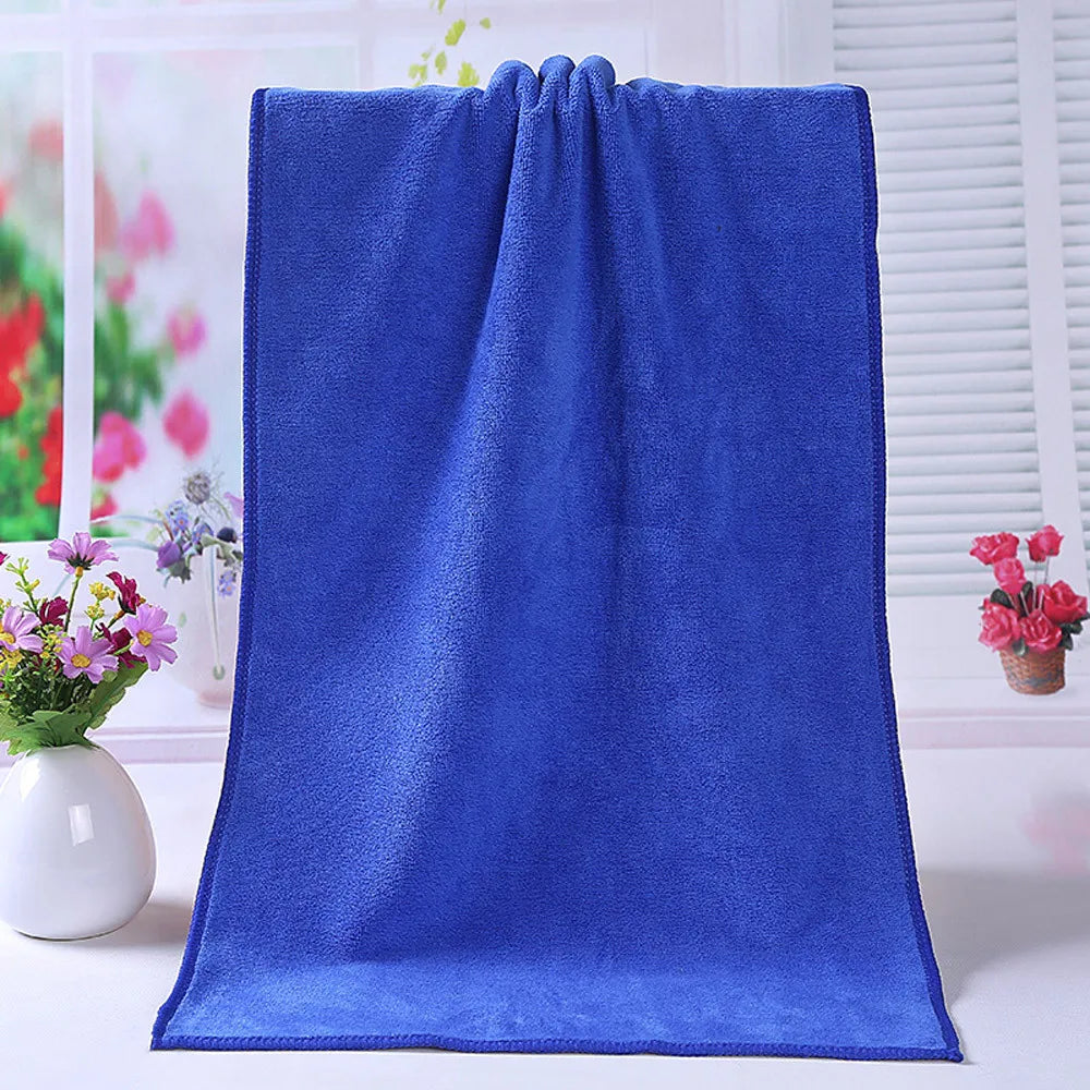 Soft Microfiber Bath Towel 35x75cm – Quick-Dry & Absorbent Microfiber Bath Towel Babs Blue 75X35CM
